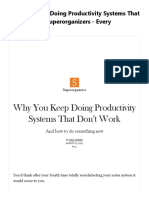 Why You Keep Doing Productivity Systems That Don't Work - Superorganizers - Every