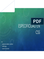 Especificidad en CSS