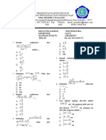 Soal Kelas 10 Ujian Semester Satu Matematika