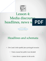 DA Lesson 4 Media Discourse