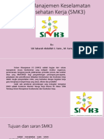 Sistem Manajemen Keselamatan Dan Kesehatan Kerja (SMK3) : By: Siti Saharah Abdullah S. Farm., M. Farm