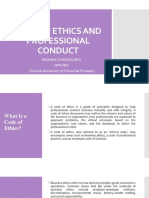 CODE OF ETHICS AND PROFESSIONAL CONDUCT Day 5