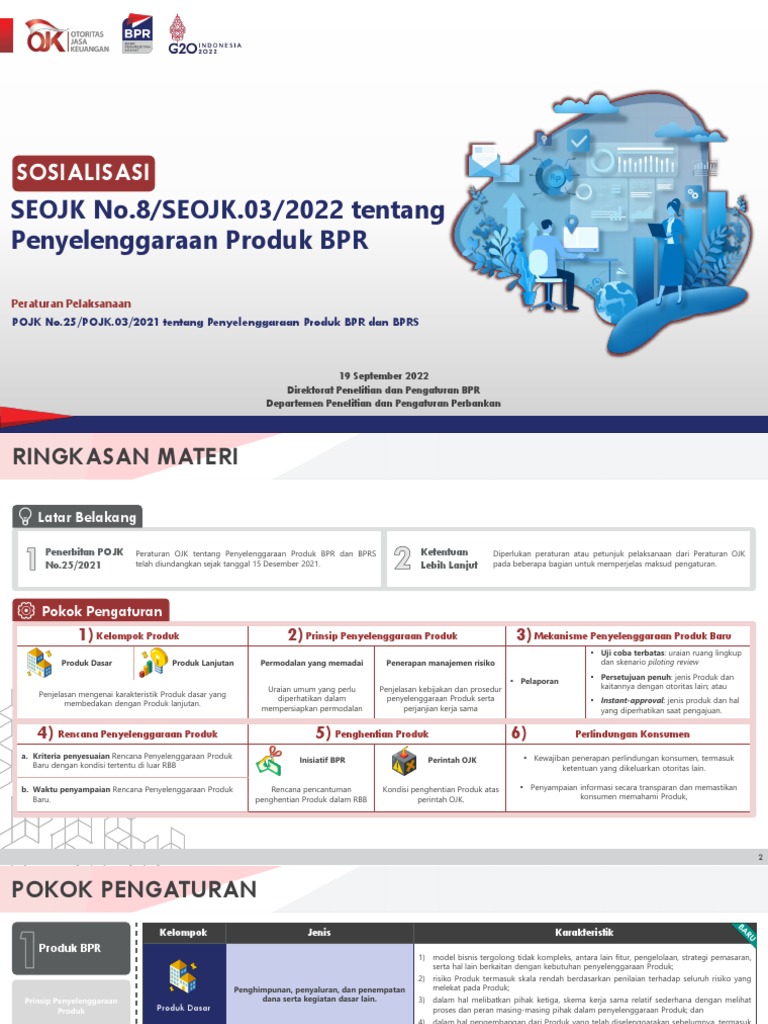 Regulasi Penyelenggaraan Produk BPR | PDF