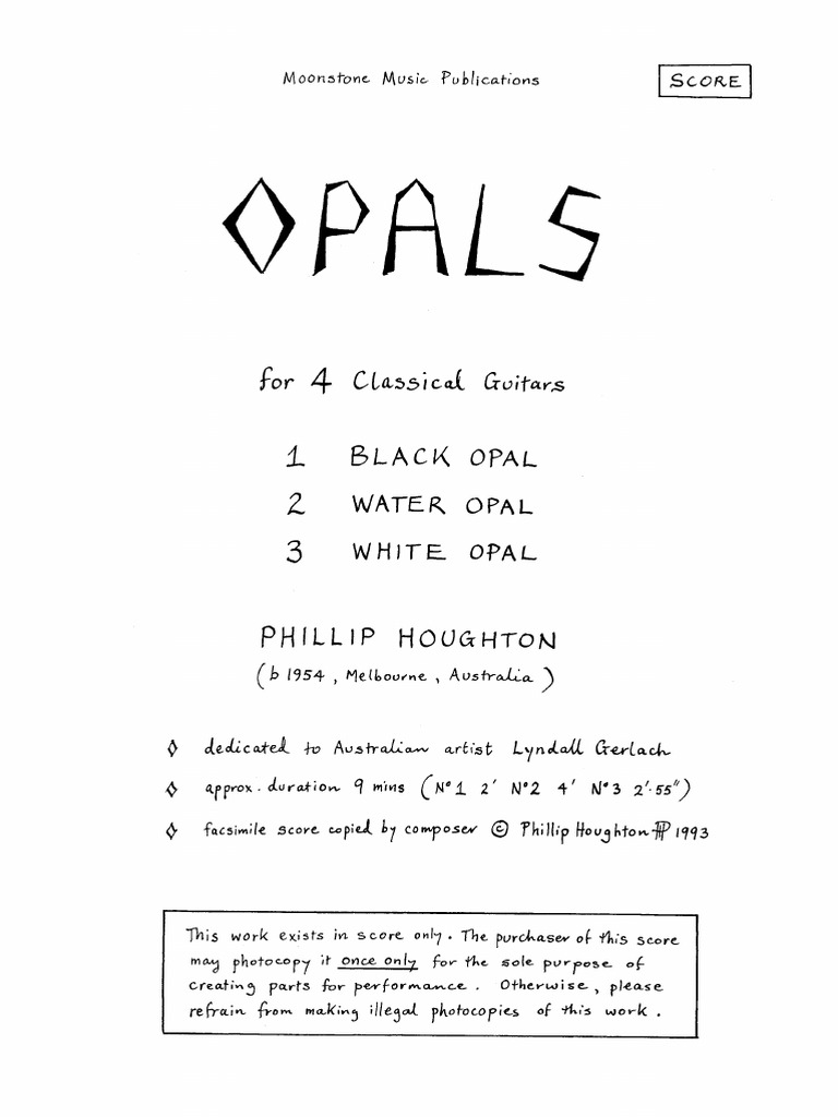 Phillip Houghton Opals | PDF