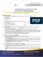 01 Practice and Regulation of the Accountancy Profession - Additional Drills