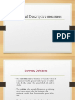 3 Numerical Descriptive Measures