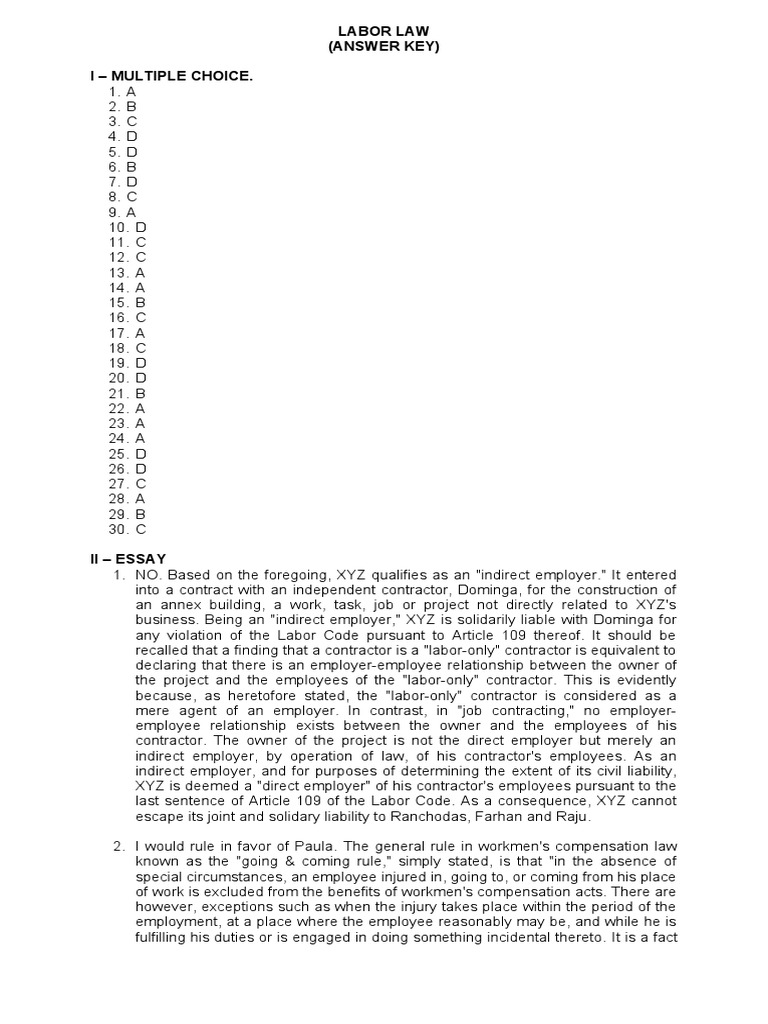 labor-law-answer-key-pdf