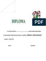 Diploma Martisor