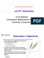 Lecture 07 Interaction