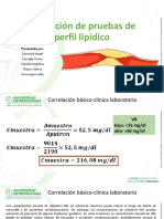 Valoración de Pruebas de Perfil Lipídico