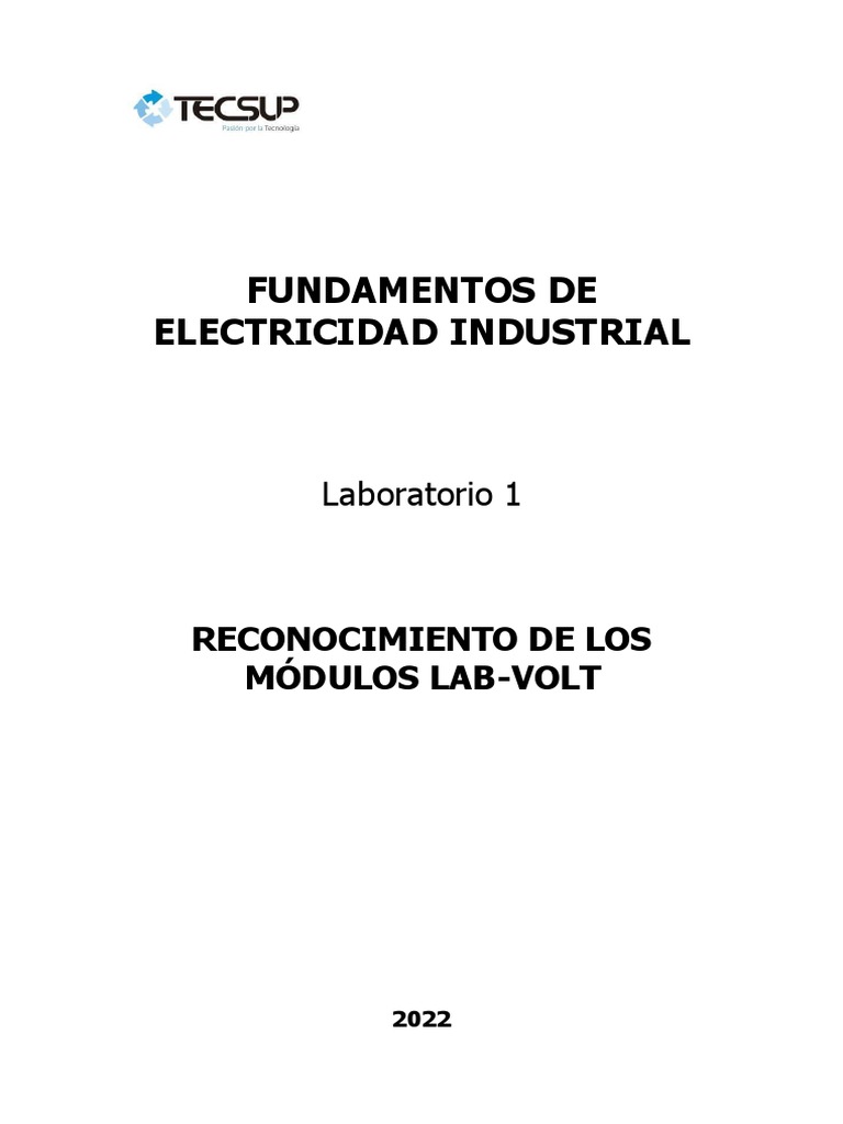Lab 1 Reconocimiento de Los Módulos LabVolt PDF