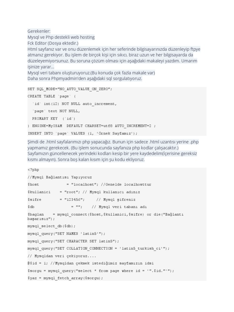 HTML PHP | PDF