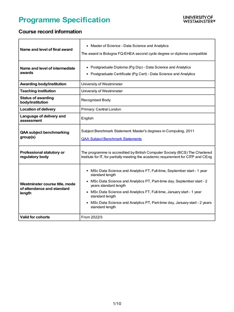 Data Science and Analytics MSC 2023-24-0 | PDF | Educational Assessment ...