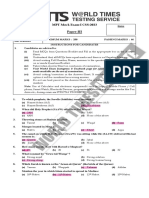 WT MPT Paper III Solved