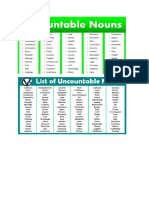 Uncountable Nouns