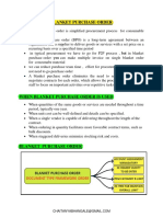 Blanket Purchase Order
