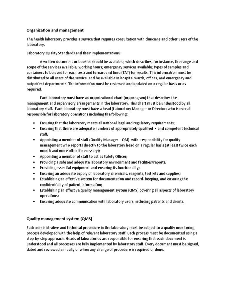 Administrative Policies & Procedures For Provision of Laboratory ...