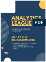 Analytics League Step by Step Instruction Sheet Round 1
