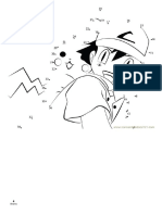 Pokemon Friend dot to dot printable worksheet - Connect The Dots