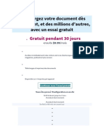 Téléchargez Votre Document Dès Maintenant, Et Des Millions D'autres, Avec Un Essai Gratuit