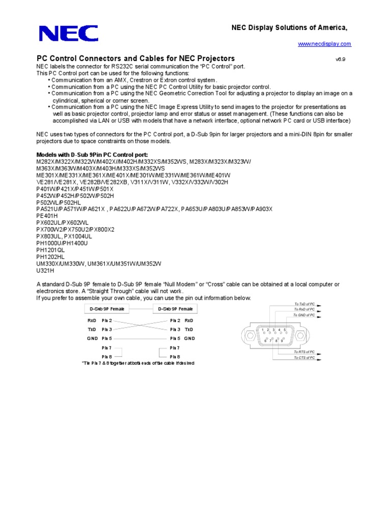 PC Control Cable | PDF | Personal Computers | Electronics