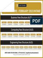 Fee Structure - February 2023