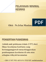 Pelayanan Dasar Minimal Pada Puskesmas