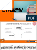 Assessment in Learning