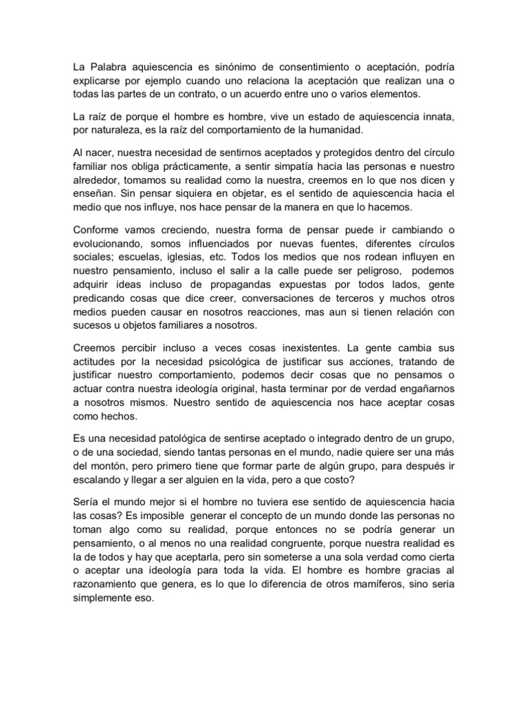 Aquiescencia PDF