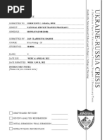 Reflection Term Paper - National Service Training Program