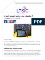 Is Technology Transforming Education