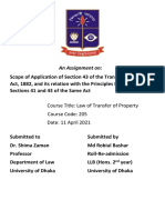 Scope of Application of Section 43 of The Transfer of Property Act, 1882.