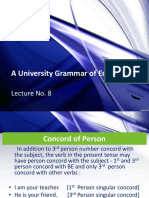 A University Grammar of English: Lecture No. 8