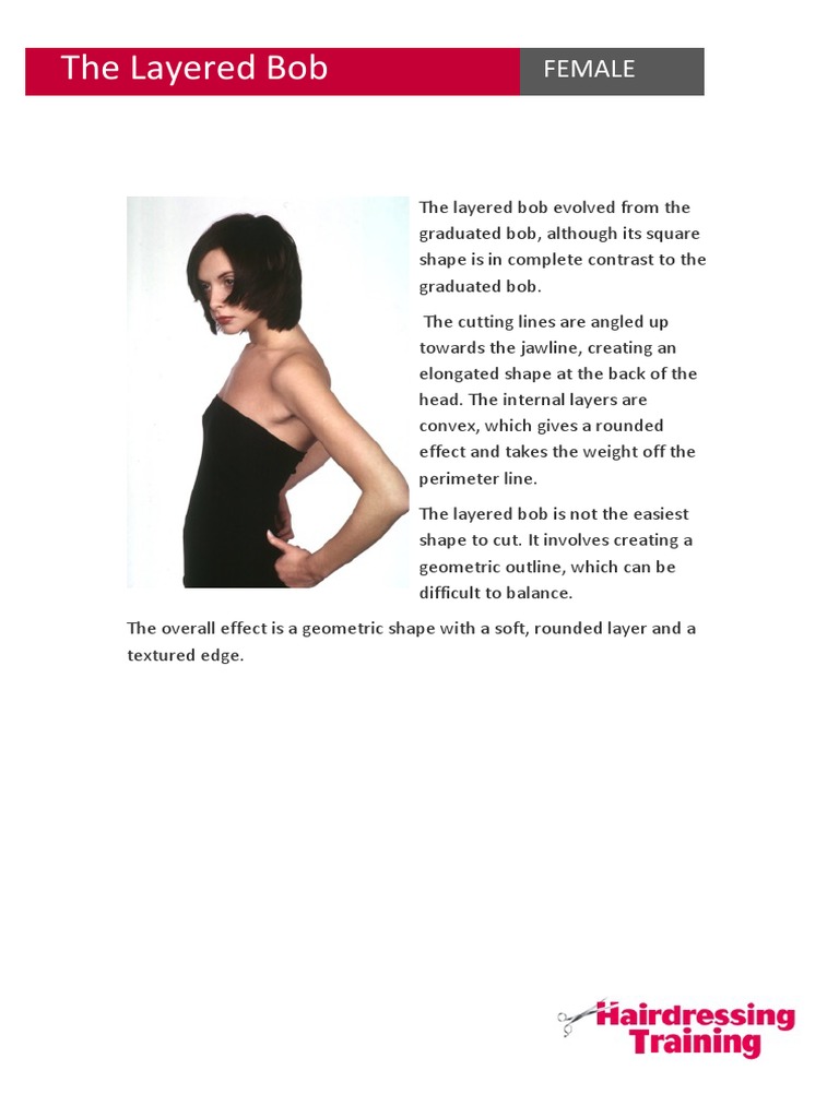 Step-by-step guide to styling a layered bob
