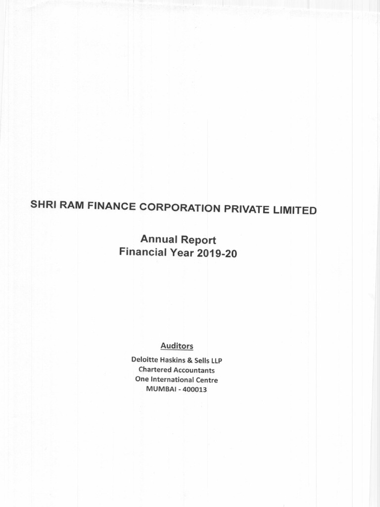 SRFC Annual Report 201920 PDF Going Concern Financial Audit