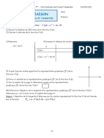 DM Etudes de Fonctions Et Tangentes