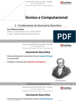 2 - Desenho Técnico e Computacional - Fundamentos Da Geometria Descritiva