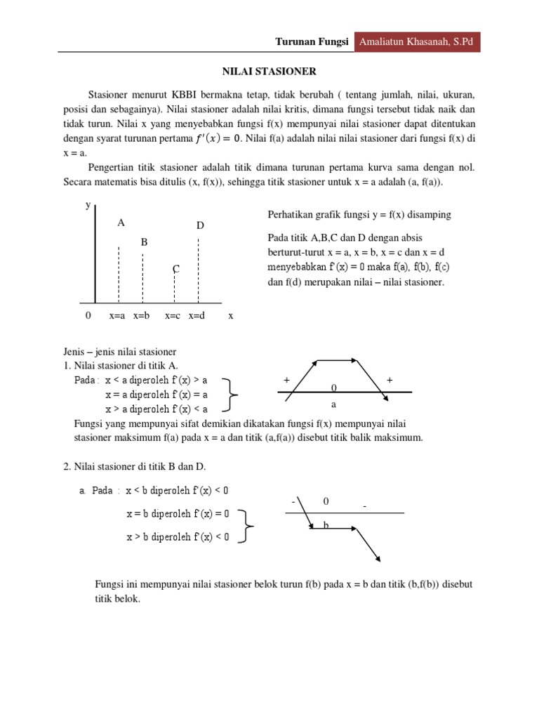 Nilai Stasioner | PDF