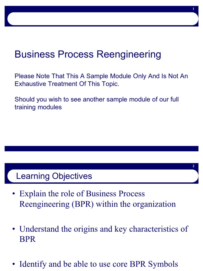 Bpr Pdf Business Process Leadership