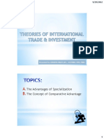 Theories of International Trade and Investment-1