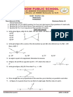 Ix Revision Sheet 5 Maths Lines & Angles