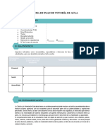 Esquema de Plan de Tutoría de Aula - 2022