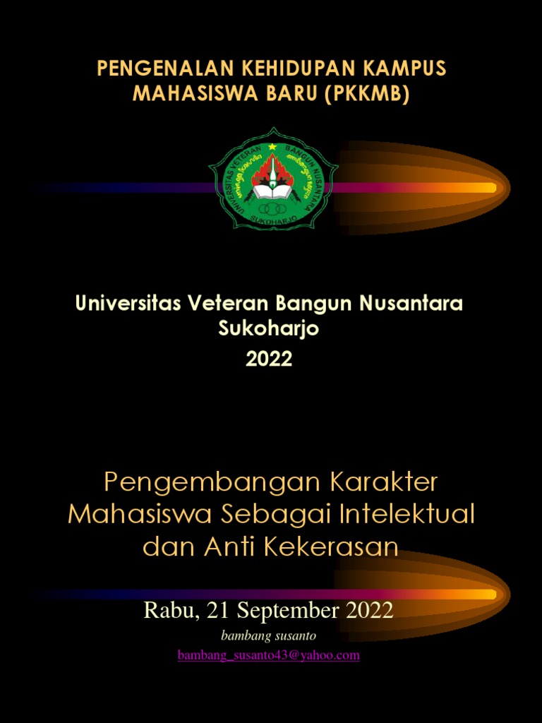 Pendidikan Karakter Mahasiswa di Kampus