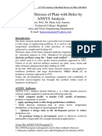 Residual Stresses of Plate With Holes by ANSYS Analysis - Hani Aziz Ameen