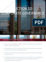 Introduction to Corporate Governance Risks