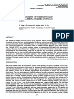 Precise Orbit Determination of Low Earth Satellites Using SST Data - 1997 - Advances in Space Research