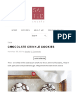 Chocolate Crinkle Cookie