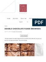 Double Chocolate Fudge Brownies