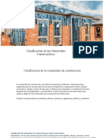 Clasificación de Los Materiales Constructivos