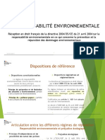 Présentation Sur La Responsabilité Environnementale